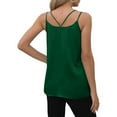 thumbnail image 5 of SNKSDGM Female Women's Tank Tops Cotton Underwear Tank Tops for Women 2025 Long Summer V Neck Tank Tops for Women Silk Satin Summer Sleeveless Camisole Straps Top L, 5 of 7