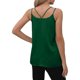 thumbnail image 5 of Camisetas sin mangas con cuello en V para mujer para el verano: camisola de satén de seda sin mangas con tirantes ajustables, diseño estampado, corte ajustado para combinar con otras prendas o para, 5 of 7