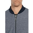thumbnail image 4 of ATM Anthony Thomas Melillo BLUE French Terry Zip-Front Bomber Jacket, US Small, 4 of 7