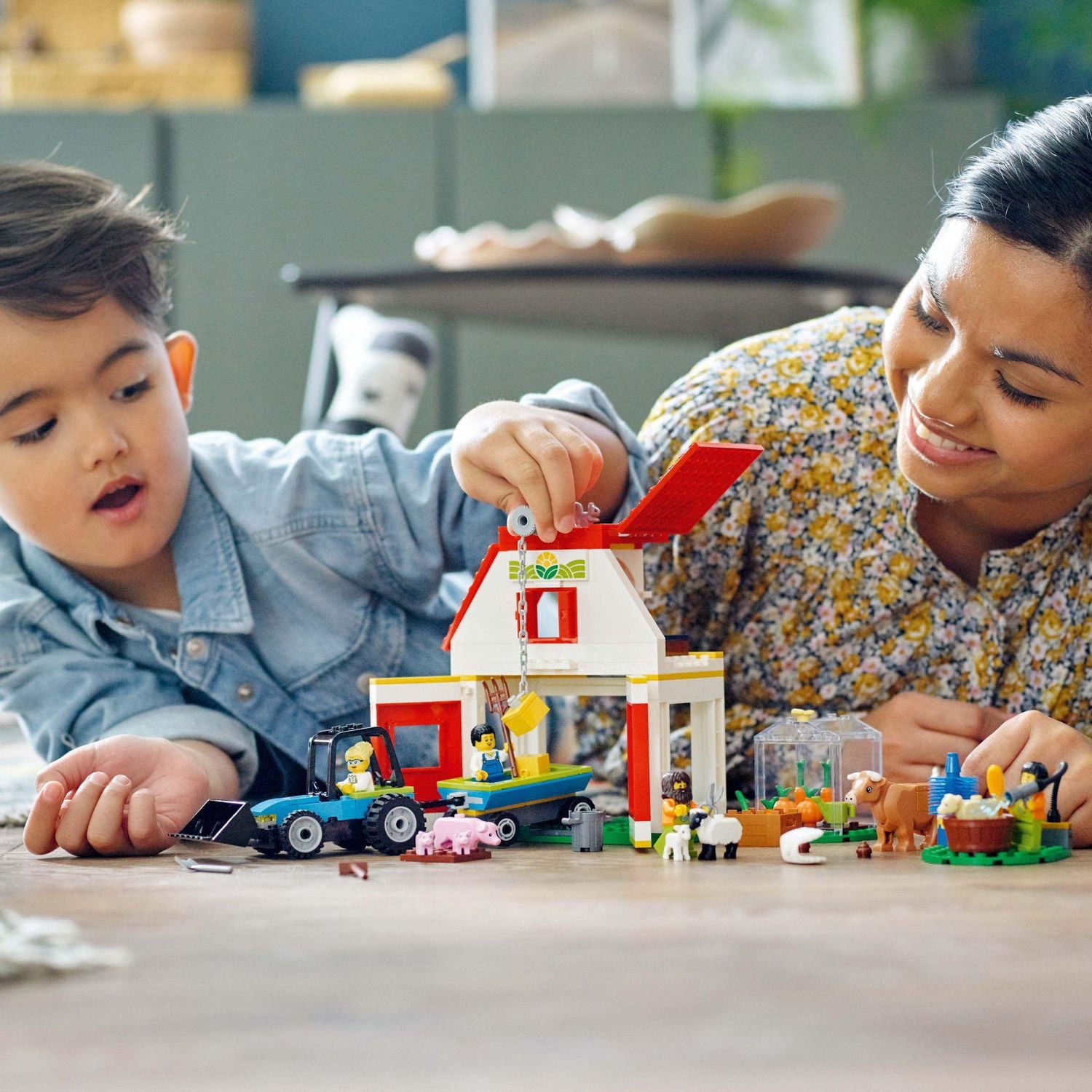 LEGO City Farm Barn & Farm Animals 60346 Toy Building Kit (230 Pieces)