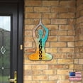 thumbnail image 6 of Yoga Lotus Wooden Custom House Number Sign by G. DeBrekht | Love Family Kids Decor - MA984352, 6 of 7