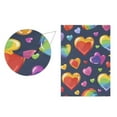 thumbnail image 2 of Rainbow and Hearts Garden Flag Double Sided Outdoor Banners for Courtyard Outdoor Lawn Farmhouse Holiday Decorations, 2 of 5