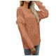thumbnail image 1 of Gibobby Suéter de Cuello Redondo para Mujer, Suéter de manga larga con cuello redondo para mujer(Naranja,XG), 1 of 5
