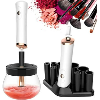 Electric Makeup Brush Cleaner - Catcan Makeup Brush Cleaner Machine,  Portable Automatic Cosmetic Brush Cleaner Tools, Paint Brush Cleaner  Spinner
