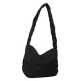 thumbnail image 1 of Bolso Mujer Acolchado Tote Casual Puffer Hobo Axila Acolchado Citas Negro, 1 of 9
