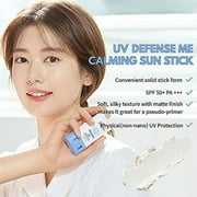 MAKEP:REM UV defense me. Calming Sun Stick SPF 50+ PA++++ for Face, Body with Sensitive, Oily Skin | Mineral Sunblock Stick Botanic Ingredients 0.70 oz. by MAKEPREM MAKE P:REM MAKE PREM