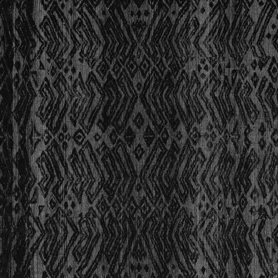 Ahgly Company Indoor Square Abstract Gray Modern Area Rugs, 4' Square