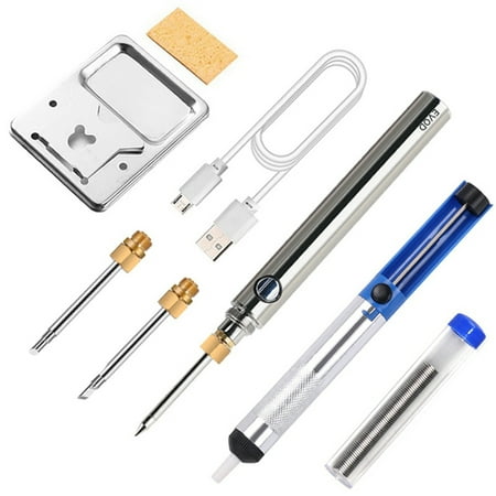 

Rechargeable USB Cordless Soldering Iron 510 Interface Soldering Iron Head Battery Soldering Iron Suction Tin Pump