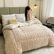 thumbnail image 5 of Soft Double Layer Lambskin Throw Blanket Adult Comfortably Blanket Sofa Bed Washable Lightweight Blanket Warm Suitable For All Seasons, 5 of 6