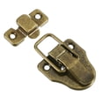 thumbnail image 4 of Uxcell 4Pack Duck-Billed Toggle Hasp Latch, Metal Box Toggle Latch Chest Latch with Mounting Screws, Bronze, 4 of 6