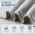 thumbnail image 5 of 12PCS Fleece Throw Blankets Bulk 60 x 50 in Soft Blankets Fabric Warm Lightweight Wool Blanket Cozy Coverlet for Beds Sofas Home Wedding Season(Beige + Light Gray), 5 of 14