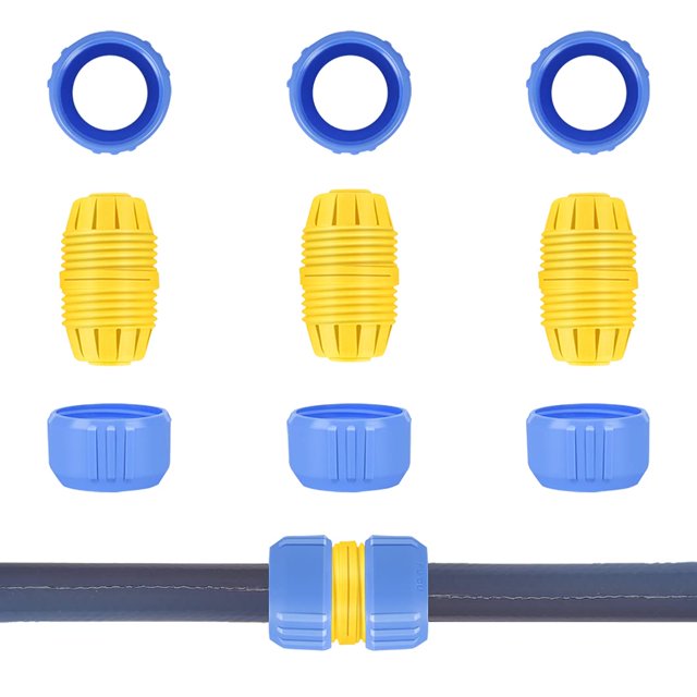 3pcs Hose Repair Kit Hose Connector Hose Fitting Water Repair End Hose Mender Barbed Hose Extender Pipe Adapter