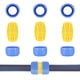 thumbnail image 1 of Kit de reparación de mangueras, conector de manguera, accesorio para manguera, extremo de reparación de agua, extensor de manguera con púas, adaptador de tubo, 3 uds., 1 of 5