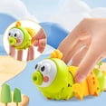 thumbnail image 5 of Wind Up Caterpillar Toys, Walking InchwormEducational Toy, Easter Gifts for Birthday , Party Favors Desk Ornament Decoration , Pink, 5.5 inch, 1Pcs, 5 of 5