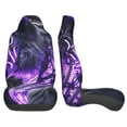 thumbnail image 4 of Fotbe Purple Pattern White Tiger Pattern Automotive Seat Covers for Cars Trucks and SUVs – Car Seat Covers for Front Seats,Protective Seat Covers,Vehicle Seat Covers, Set of 2, 4 of 9