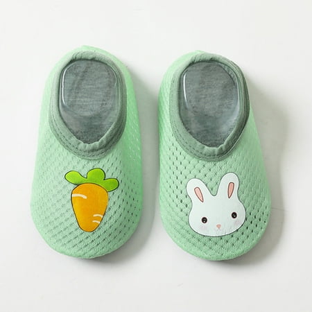 

Mishuowoti 1-3Y Baby Kids Boys Girls Animal Prints Rabbit Carrot Cartoon Breathable The Floor Socks Barefoot Aqua Socks Non-Slip Shoes Toddler Shoes