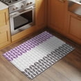 thumbnail image 3 of Area Rug 2x3ft Geometric Chevron Purple Carpets Indoor Floor Area Mat Doormat Entrance Mat Rugs for Entry Living Room Dining Room Kitchen Bedroom, White Stripes Sofa Throw Carpet, 3 of 9