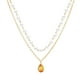 thumbnail image 2 of Collar para mujer, joyería para mujer, joyería para mujer, collar de perlas con colgante de diamantes de moda para mujer, joyería de regalo, collar para mujer, 2 of 5
