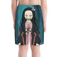 thumbnail image 3 of Demon Slayer Nezuko Boy'S Swim Trunks Quick Dry Board Shorts Kids Beach Swim Shorts Bathing Suits Swimsuit, 3 of 8