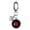 Black, variant on Horror Movie Lover Gift Gothic Heart Shaped Eyeball Keychain Resin Alloy Handmade Party Decoration Ornament