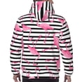 thumbnail image 7 of Sikiie Flamingos Men's Hoodie, Essentials Hoodie, Sweatshirt, Pullover Hooded Sweatshirt for Men-Medium, 7 of 7
