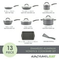 thumbnail image 5 of Rachael Ray Create Delicious 13 Piece Aluminum Nonstick Pots and Pans Set, Gray Shimmer, 5 of 9
