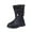 Black, variant on Fjofpr Shoes for Girls Clearance Black Boots for Toddler Girls Fall/Winter New Girls' Boots Plush Warm Cotton High Sleeve Princess Long Boots