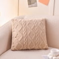 thumbnail image 2 of Dvruxg Plush Geometric Patterned Cushion Brown Polyester 45x45cm Enhances Back Support and Living Room Style Extended Length for Ultimate Relaxation, 2 of 5