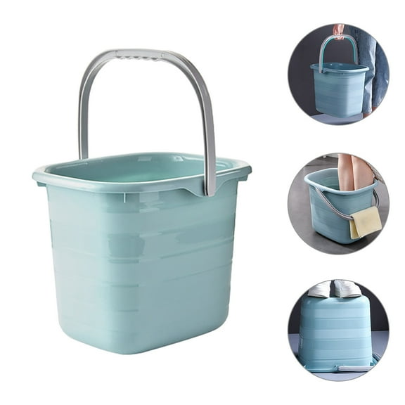 BESTOYARD Bath Bucket Plastic Bucket Assorted Color 1Set