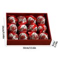 thumbnail image 2 of Bola de Navidad Fiudx 8 cm Decoración para árbol de Navidad 12 unidades, 2 of 3