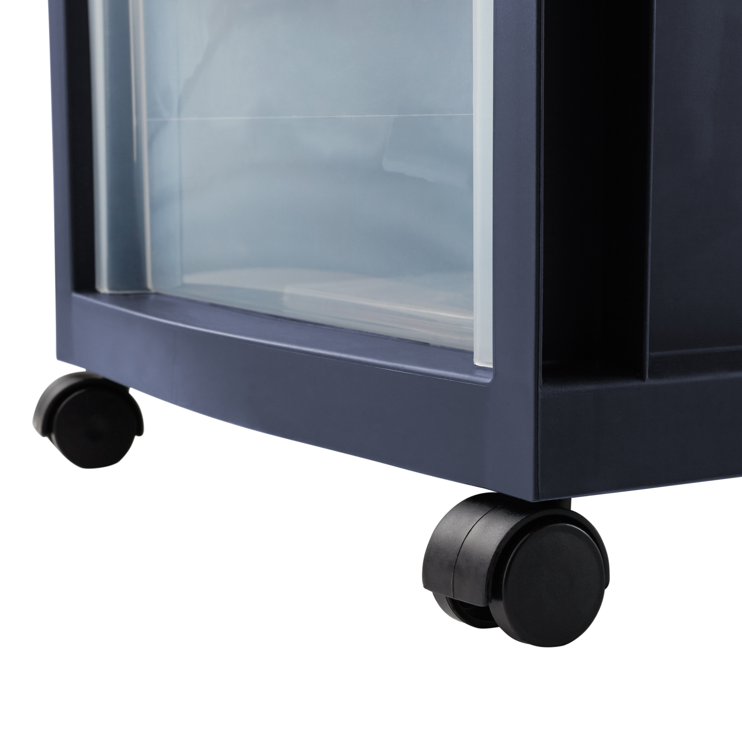 Mainstays Medium 3-Drawer Cart with Wheels, Blue Cove