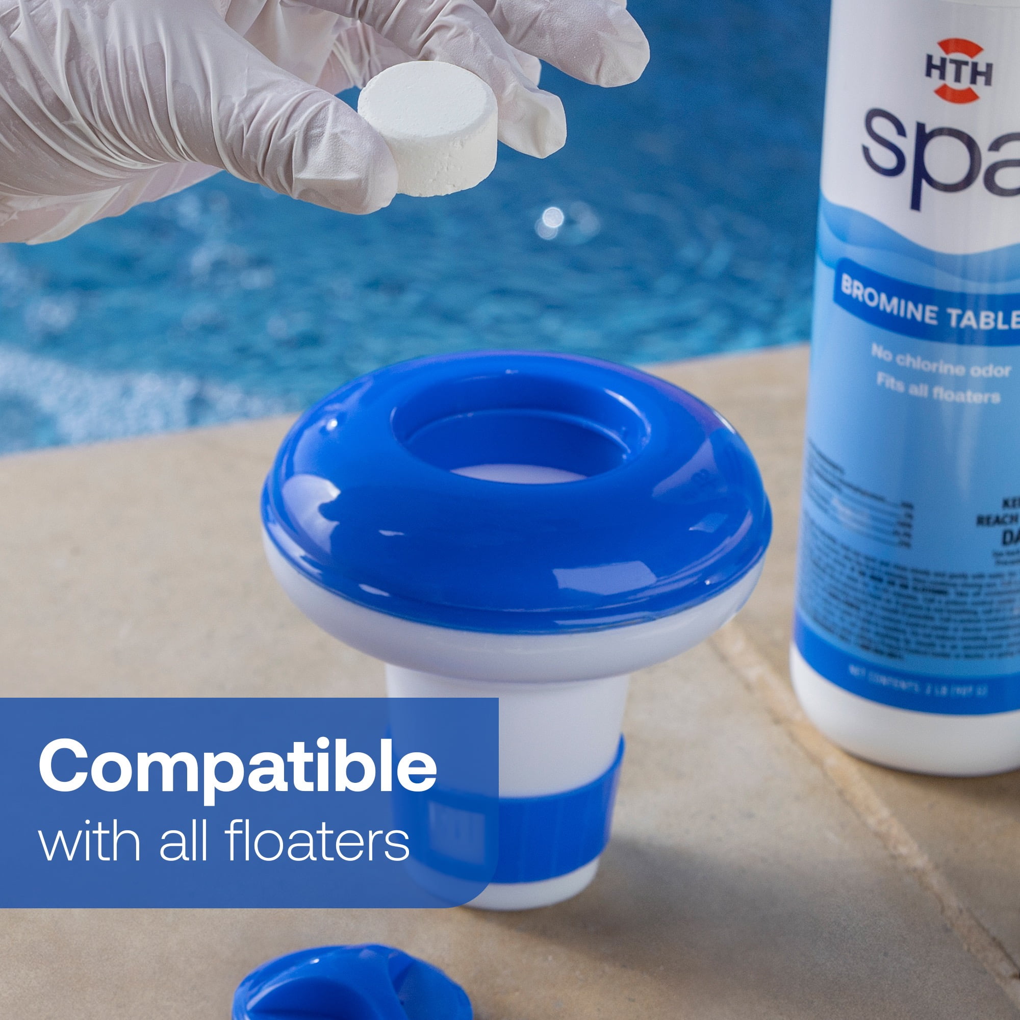 HTH Spa Care Bromine Tablets, Bromine Pool Chemical Sanitizer