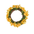 thumbnail image 1 of Romantic Decor,Simulated Candle Base Wreath Ornament Warm Romantic Atmosphere Delicate Appearance Non-Fading,Festive Decor for Candlelight Dinner Tabletop Front Porch Wall Home Festival Decors, 1 of 2