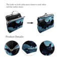 thumbnail image 3 of Bats Travel Wallet - Stylish Coin Purse with 0.7 Microfiber Material & Secure Zinc Alloy Jaws, 4.3x4.7 in/11x12 cm Size, 3 of 7