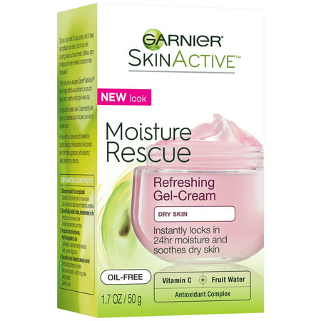Garnier SkinActive Moisture Rescue Refreshing Gel-Cream for Dry Skin 1.7 oz. (Best Skincare For Dry Skin)