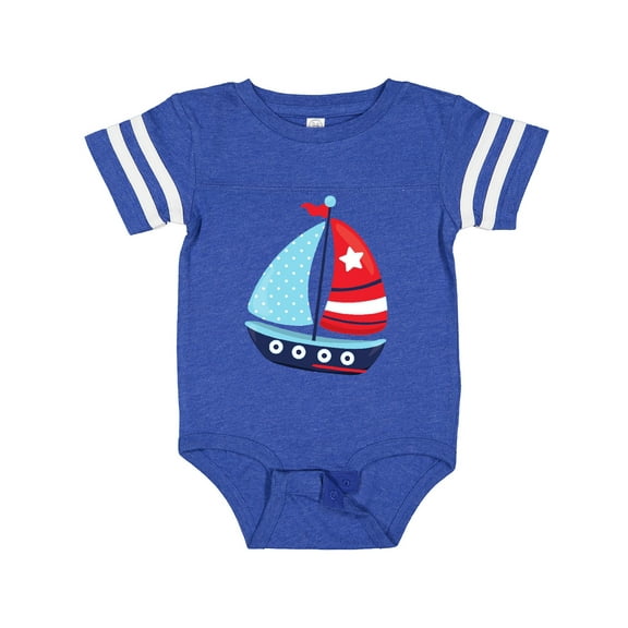 Inktastic Sailing Boat, Sailor, Sailing, Sails, Boat, Ship Boys Baby Bodysuit