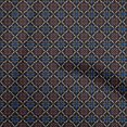 thumbnail image 1 of oneOone Cotton Poplin Black Fabric Arabic Moroccan Craft Projects Decor Fabric Printed By The Yard 56 Inch Wide, 1 of 4