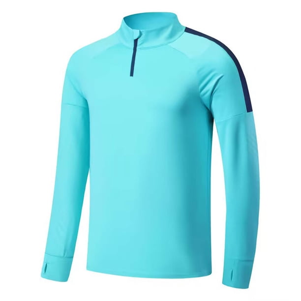 pstuiky camisetas de manga larga para hombre, Camiseta informal de manga larga con cuello alto para hombre, color liso, para correr, fitness, elástica, para mantener el calor l