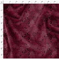 thumbnail image 4 of Soimoi Red polyester Crepe Fabric Artistic Leaves Decor Fabric Printed Yard 42 Inch Wide, 4 of 5