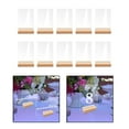 thumbnail image 6 of 10pcs Clear Acrylic Place Cards with Wood Stand Holder Guest Names Sublimation Rectangle, 6 of 8