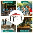 thumbnail image 4 of Double Roof Pop Up Outdoor Gazebo Canopy Tent - Heavy Duty Mosquito Netting Patio Shelter - Easy Setup Screened Pavilion Includes Sand Bags - 12x12ft for Garden, Backyard, Lawn, 4 of 5