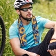 thumbnail image 7 of Sikiie Skull daisy yellow blue Cooling Towel Sport Ice Towel Quick Dry Cold Blanket Sweat Absorption Microfiber Instant Chilly Towel for Exercise, 7 of 7