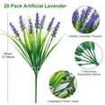 thumbnail image 6 of Scidweet 20 Bundles Artificial Lavender Plants Outdoors, Fake Flowers Faux Plant Spring Summer Decoration for Home Garden, Purple, 6 of 6