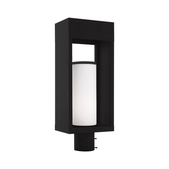 Livex Lighting - Bleecker - 1 Light Outdoor Post Top Lantern in Contemporary