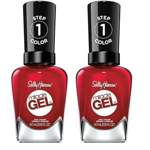 Esmalte de uñas Sally Hansen Miracle Gel Rhapsody Red 449 x2