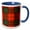 Blue/White, variant on 3drose, Image of Maxwell Clan Kilt Scottish Tartan Plaid Pattern, 11oz Two-tone Red Mug