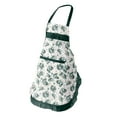thumbnail image 2 of Lady Apron Huayishang Kitchen Apron Bowknot Floral Print Polyester Restaurant Home Cooking Pocket Work Clothes, Kitchen Essentials Clearance Sale 1*Apron Green, 2 of 7