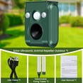 thumbnail image 5 of Solar Ultrasonic Outdoor Repeller, Motion Activated Yard Garden Lawn Wildlife Control, Waterproof Device, 5 of 8