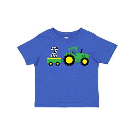 

Inktastic Second Birthday Tractor Gift Toddler Boy or Toddler Girl T-Shirt