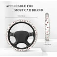 thumbnail image 6 of Kitty Cat Car Accessories Cute Steering Wheel Cover Women White Car Steering Wheel Covers Protector Universal 15 Inch, 6 of 8